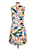 J.Crew Print Orange Casual Dress Size 10 - photo 2