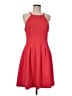 Calvin Klein Solid Red Cocktail Dress Size 8 - photo 1