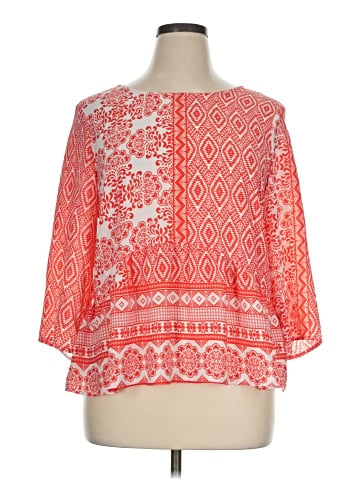 Collective Concepts 3/4 Sleeve Blouse (view 1)
