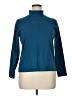 Lands' End 100% Cotton Blue Turtleneck Sweater Size XL - photo 1