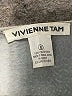 Vivienne Tam 100% Polyester Metallic Silver Formal Skirt Size XS (0) - photo 4