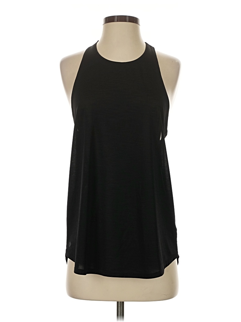 Pre-owned Athleta Tank Top Black Halter Neckline Tops