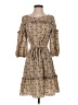 Max Studio Print Tan Casual Dress Size XS - photo 1