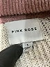 Pink Rose Color Block Brown Pullover Sweater Size L - photo 7