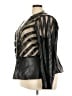 Ashley Stewart 100% Polyester Stripes Black Jacket Size 26 - photo 5