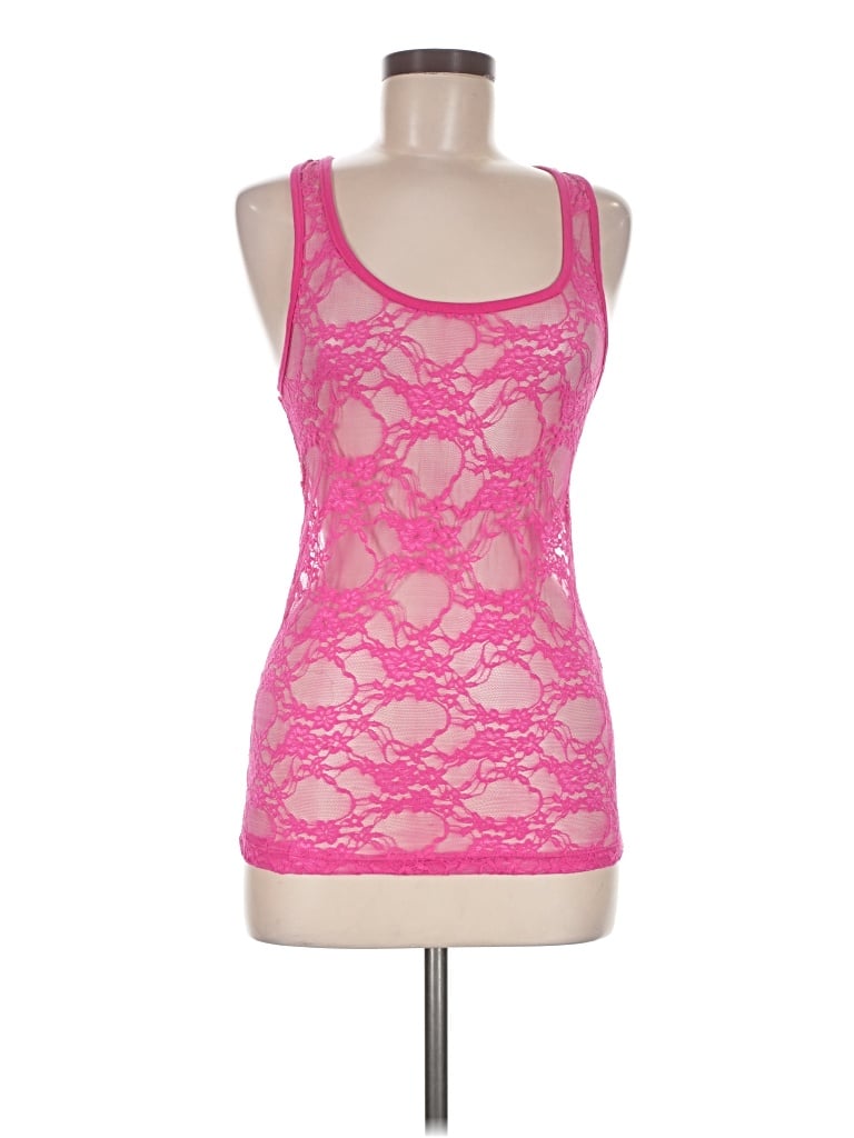 Pre-owned Bozzolo Sleeveless Top Pink Sweetheart Neckline Tops