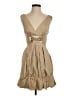BCBGMAXAZRIA Tan Cocktail Dress Size 2 - photo 1