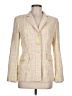 Escada Plaid Yellow Blazer Size EU 38 / US 8 - photo 1