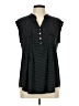 Cocomo Polka Dots Black Sleeveless Button-Down Shirt Size L (estimated) - photo 1