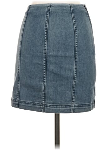 Free People Denim Skirt (view 2)