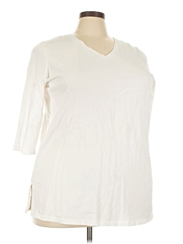 Woman Within 3/4 Sleeve T-Shirt (view 1)