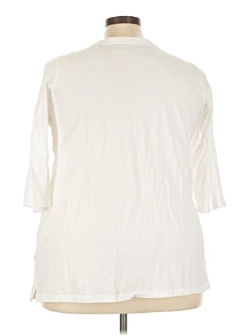 Woman Within 3/4 Sleeve T-Shirt (view 2)