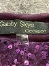 Gabby Skye Stars Purple Cocktail Dress Size 12 - photo 7