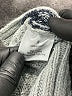 Romeo & Juliet Couture 100% Acrylic Tweed Gray Pullover Sweater Size S - photo 5