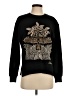 Johnny Was 100% Cotton Graphic Black Pullover Sweater Size XS - photo 1