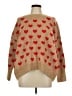 Vince Camuto Hearts Tan Pullover Sweater Size L - photo 1