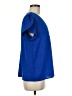 Unbranded 100% Polyester Blue Short Sleeve Blouse Size M - photo 4