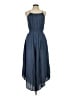 Final Touch Solid Blue Gray Casual Dress Size L - photo 1