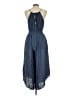 Final Touch Solid Blue Gray Casual Dress Size L - photo 2