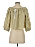 Topshop Tan 3/4 Sleeve Blouse Size 2 - photo 2