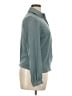 St. John Solid Teal Long Sleeve Blouse Size 14 - photo 4