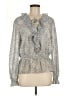 Ted Baker London 100% Polyester Silver Long Sleeve Blouse Size 8 (3) - photo 1