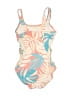 Cat & Jack Tropical Ivory One Piece Swimsuit Size 4 - 5 - photo 2