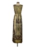 One World Paisley Gold Casual Dress Size S - photo 2