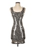 Aqua Animal Print Silver Cocktail Dress Size XS - photo 1