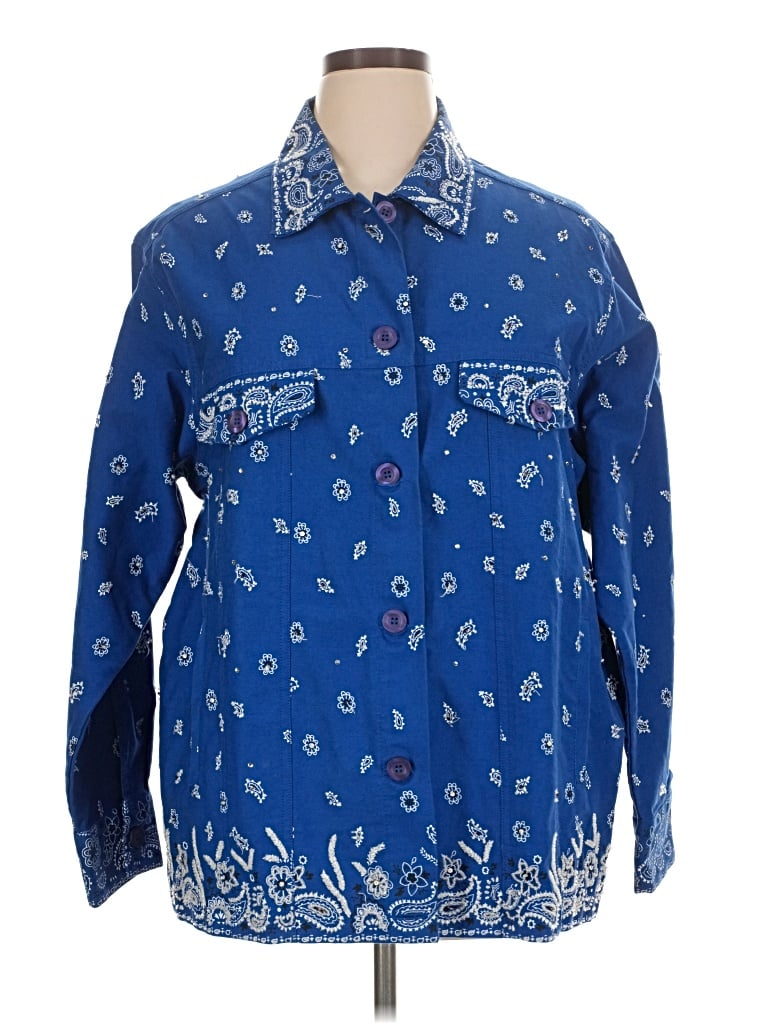 Pre-owned Quacker Factory Jacket In Blue