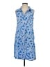 Blue Ginger 100% Rayon Paisley Blue Casual Dress Size S - photo 1