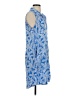 Blue Ginger 100% Rayon Paisley Blue Casual Dress Size S - photo 4