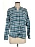 L.L.Bean Teal Long Sleeve Henley Size M - photo 1
