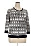 Talbots Outlet 100% Cotton Chevron-herringbone Ivory Cardigan Size XL - photo 1