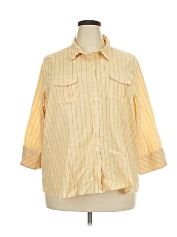 Riders by Lee 3/4 Sleeve Button-Down Shirt (view 1)