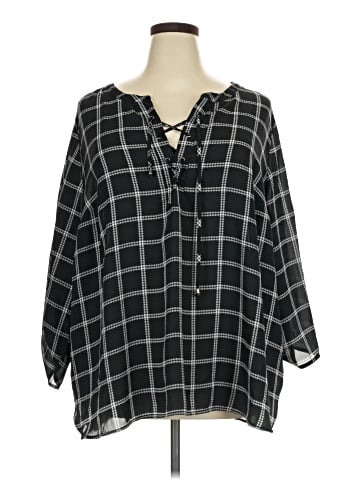 Faded Glory 3/4 Sleeve Blouse (view 1)