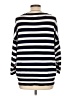 Elle Stripes Blue Pullover Sweater Size L - photo 2