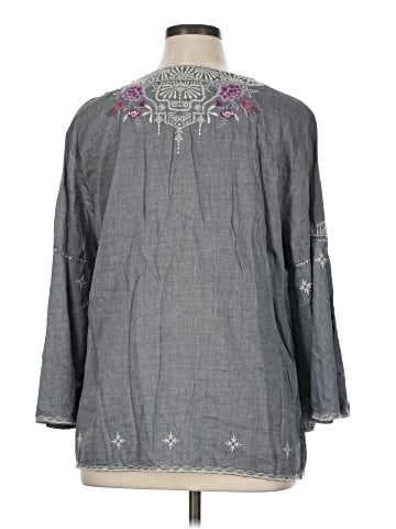 Johnny Was 3/4 Sleeve Blouse (view 2)