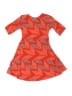 Lularoe Chevron-herringbone Orange Dress Size 2 - photo 2