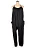 Three Bird Nest Solid Black Jumpsuit Size L - photo 1