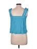 E&M Collection Teal Sleeveless Blouse Size L - photo 2
