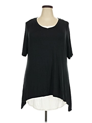 LOGO by Lori Goldstein Short Sleeve Top (view 1)