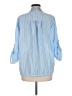 Three Stars Blue 3/4 Sleeve Button-Down Shirt Size M (estimated) - photo 2