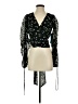 Sugar Lips 100% Polyester Green Long Sleeve Blouse Size S - photo 1
