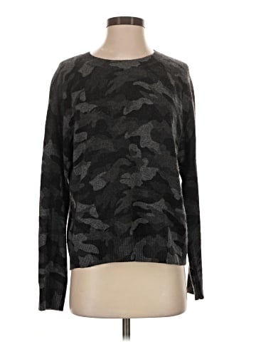 Aqua Cashmere Pullover Sweater (view 1)