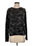 Aqua 100% Cashmere Camo Black Cashmere Pullover Sweater Size S - photo 1