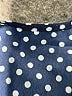Bebop Polka Dots Blue Casual Dress Size S - photo 7