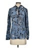 J.Crew Collection 100% Silk Blue Long Sleeve Silk Top Size 4 - photo 1