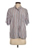 FRAME Stripes Blue Short Sleeve Blouse Size S - photo 1