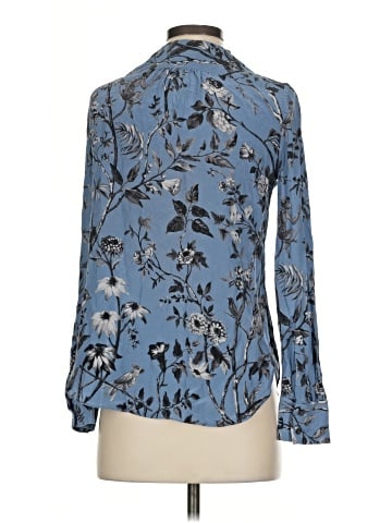 J.Crew Collection Long Sleeve Silk Top (view 2)